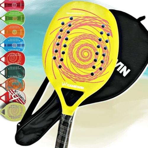 image-136 🎾 Raquete de Beach Tennis Carbono Camewin com Estojo – Leve, Resistente e Ótimo Custo-Benefício