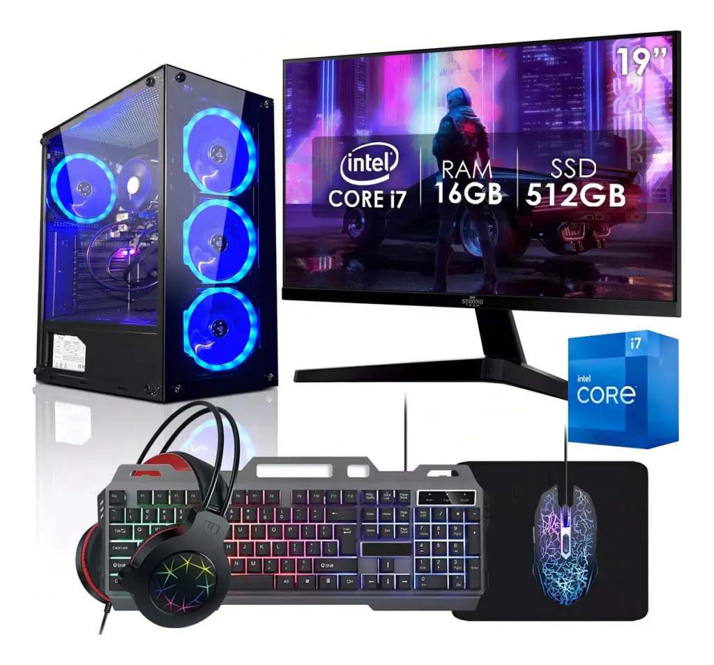 image-39-1024x954 🖥️🎮 PC Gamer Completo Intel i7 16GB SSD 512GB com Monitor 19″ — Performance e Controle Total