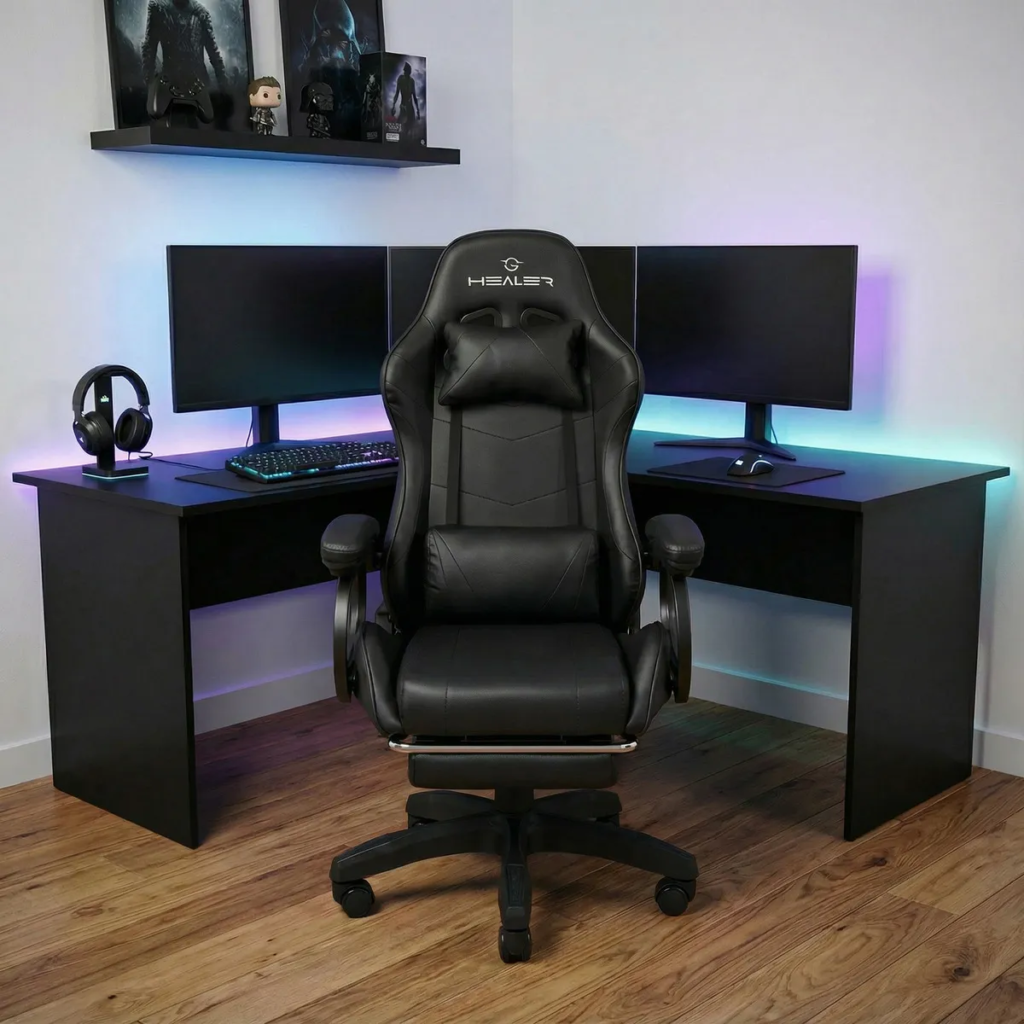 image-15-1024x1024 🪑 Cadeira Gamer Healer Level Reclinável com Apoio para os Pés: Conforto Total para Longas Sessões