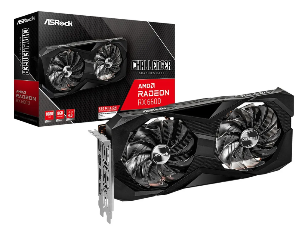 image-9-1024x781 🚀 Placa de Vídeo ASRock Challenger Radeon RX 6600 8GB: Desempenho forte para jogos em Full HD