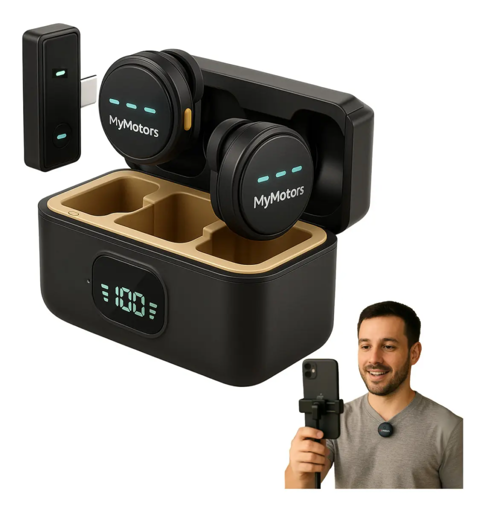 image-4-970x1024 🎤 Microfone de Lapela Sem Fio Tipo-C Mymotors: Áudio Profissional no Seu Bolso