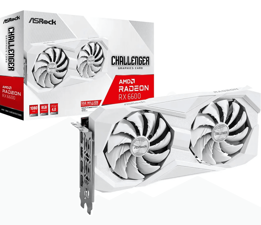 image-8-1024x885 🎮🤍 Placa de Vídeo RX 6600 ASRock Challenger 8GB Branca: Desempenho Full HD com Visual Gamer Premium